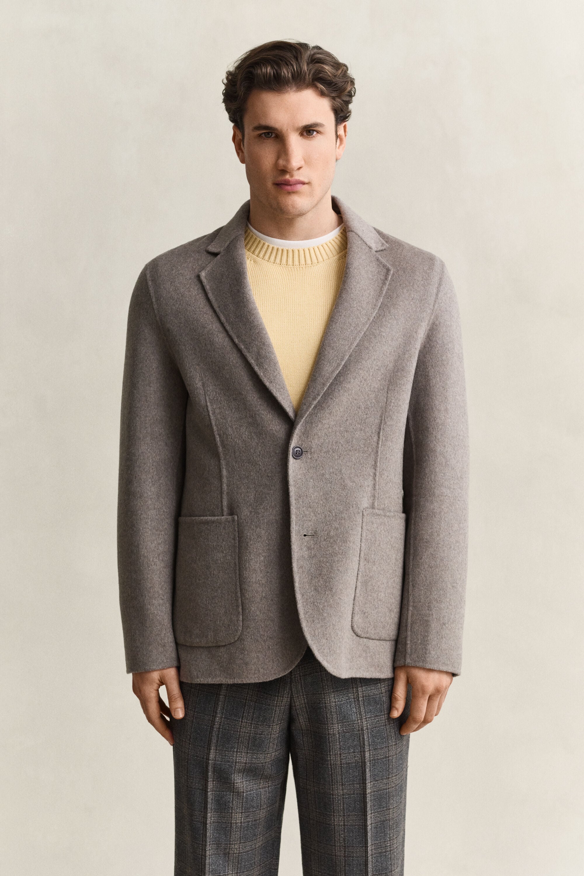 Blazer con cuciture a mano