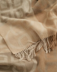 Sciarpa in lana con motivo Monogram