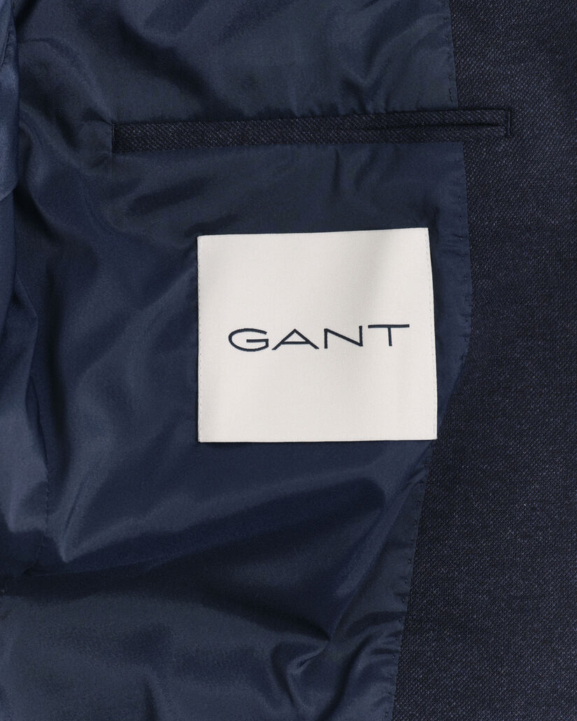 Blazer in jersey bicolore in piqué slim fit