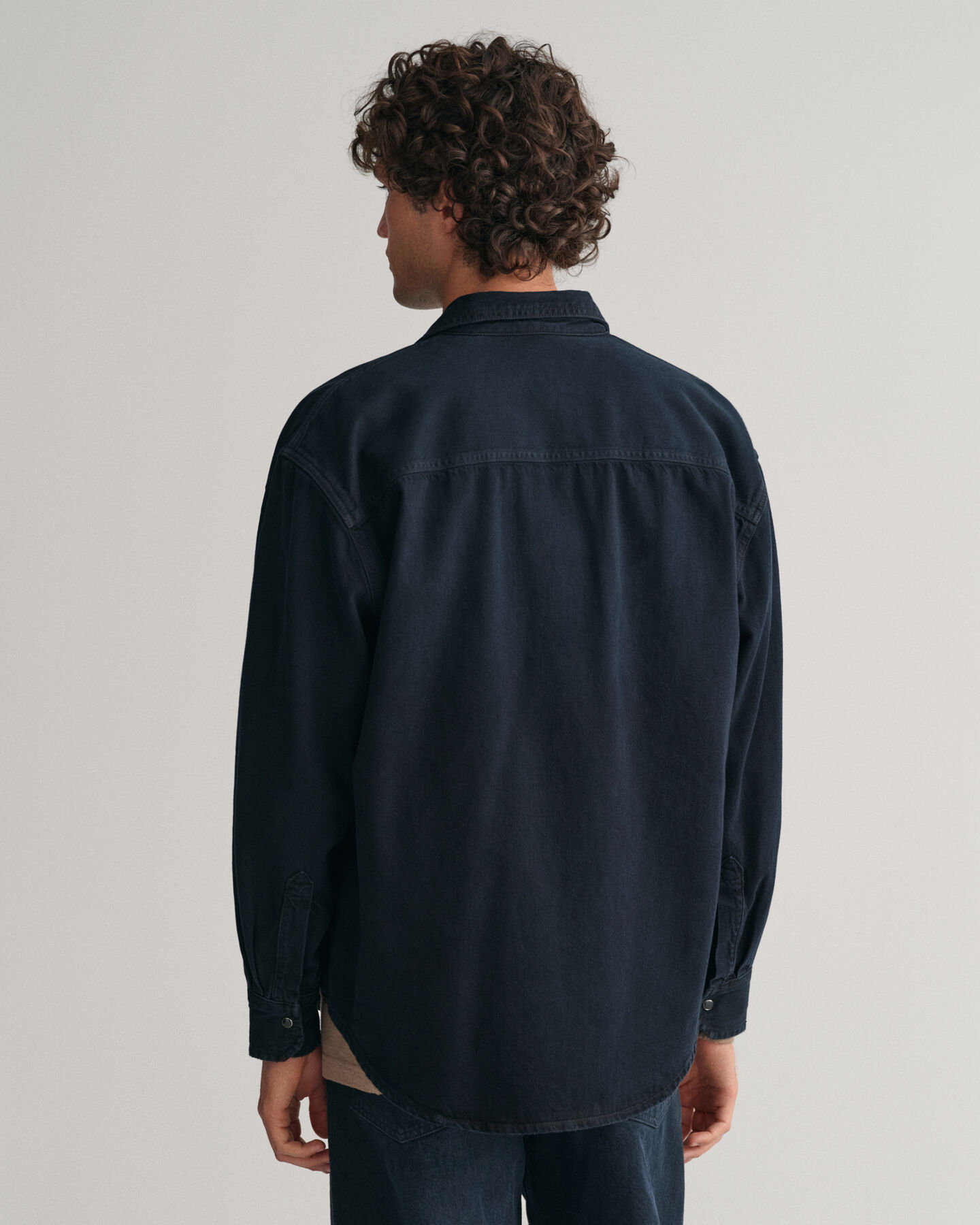 Camicia in denim oversize