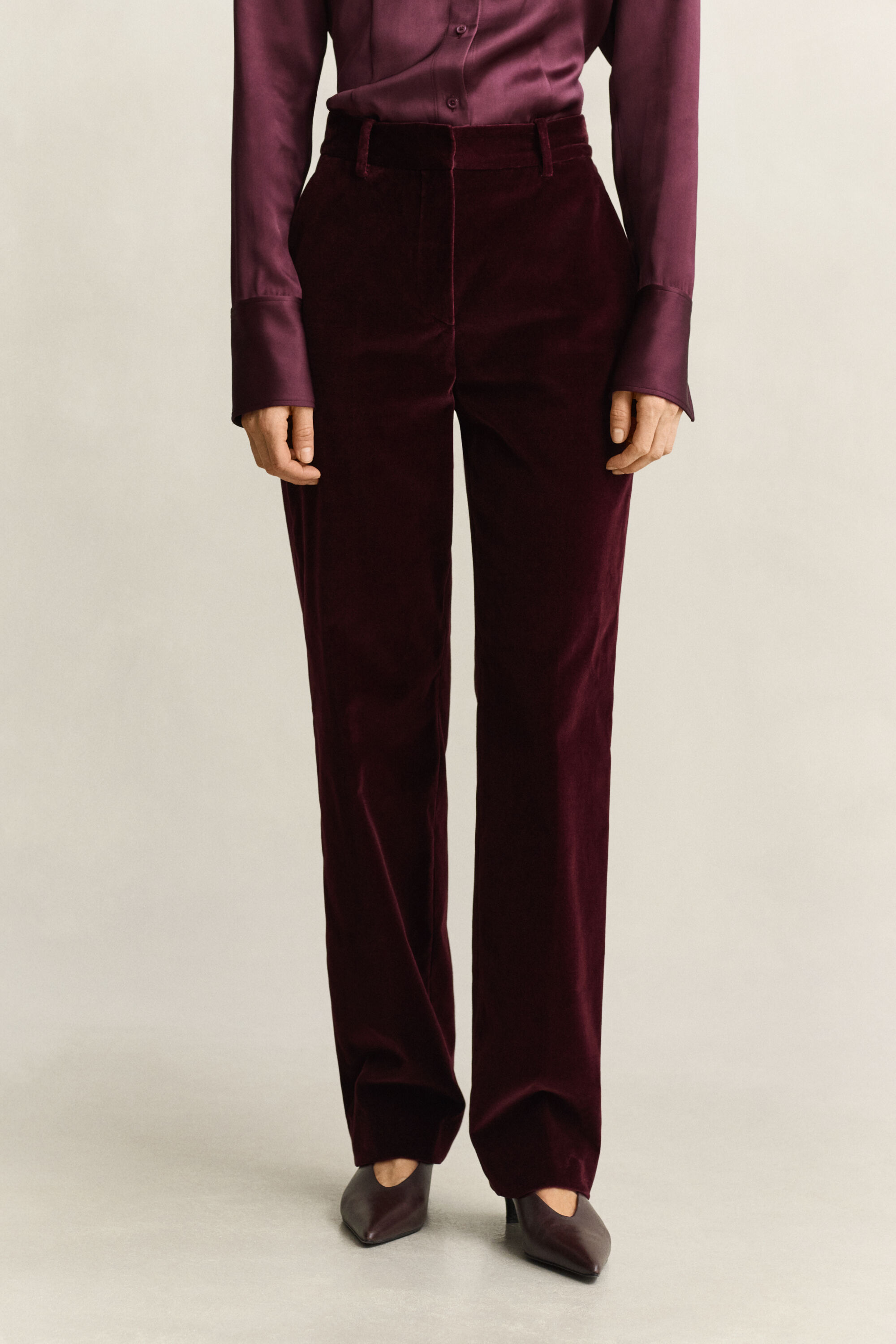 Pantaloni sartoriali in velluto