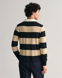 Rugger in lana merino a righe larghe