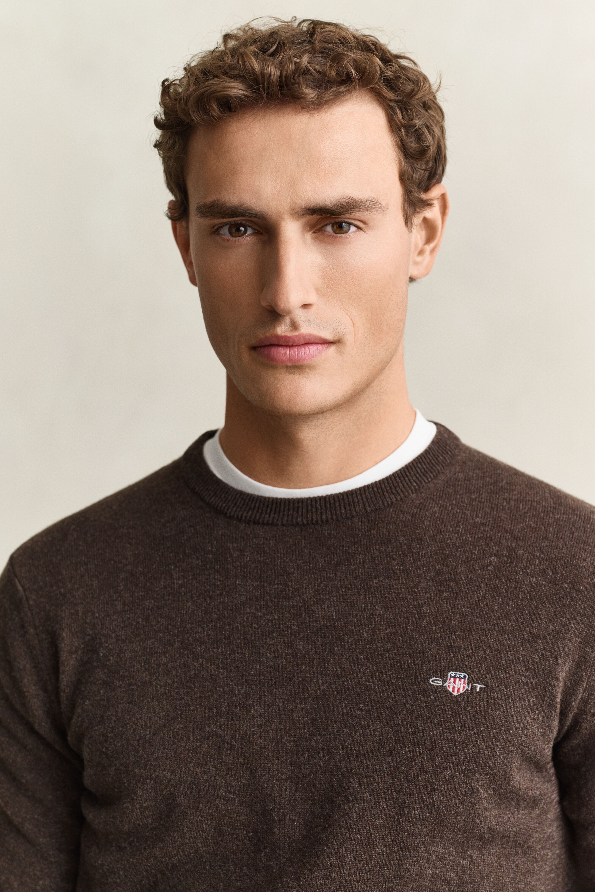 Maglia girocollo in lana d’agnello