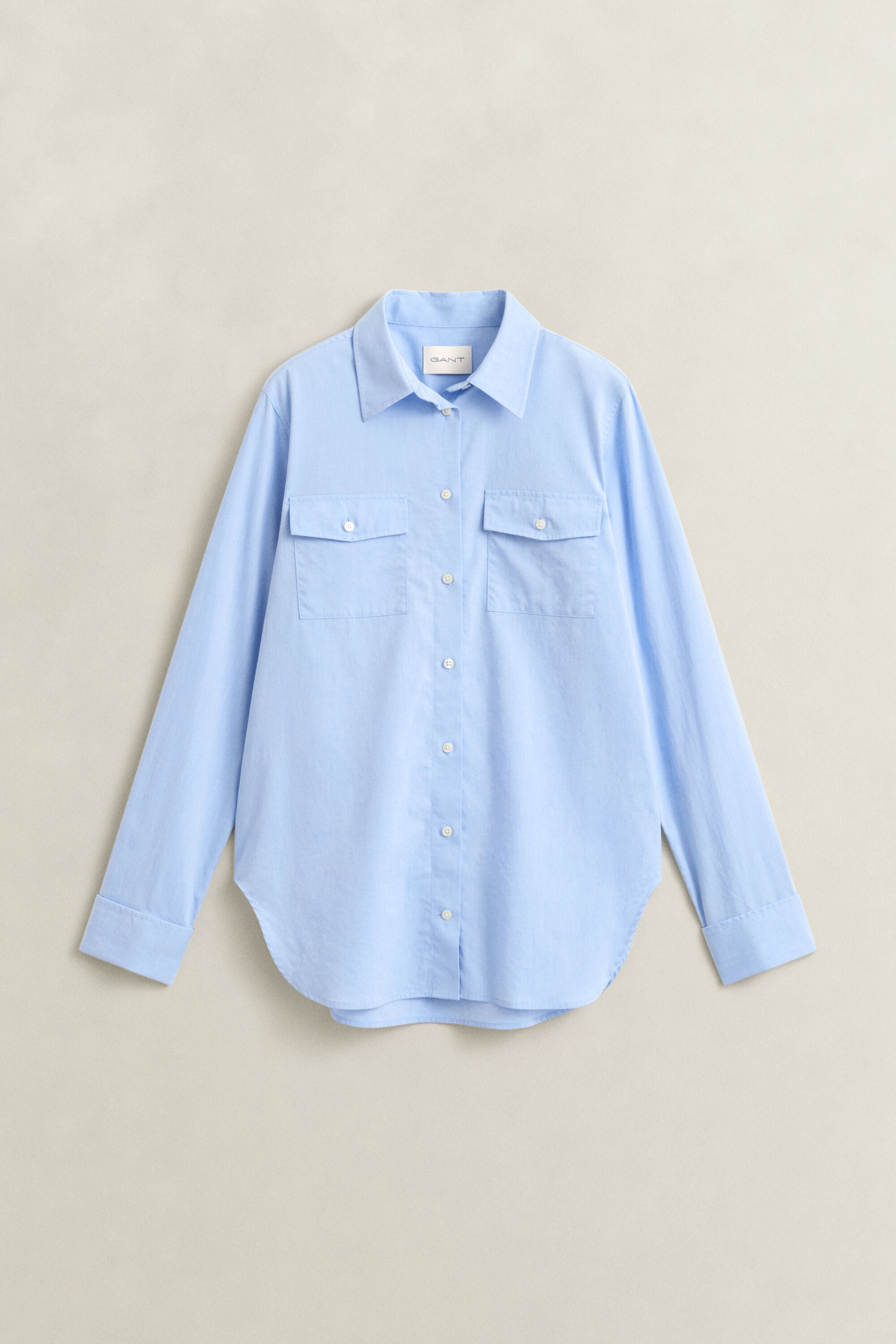 Camicia in cotone con polsini alla francese