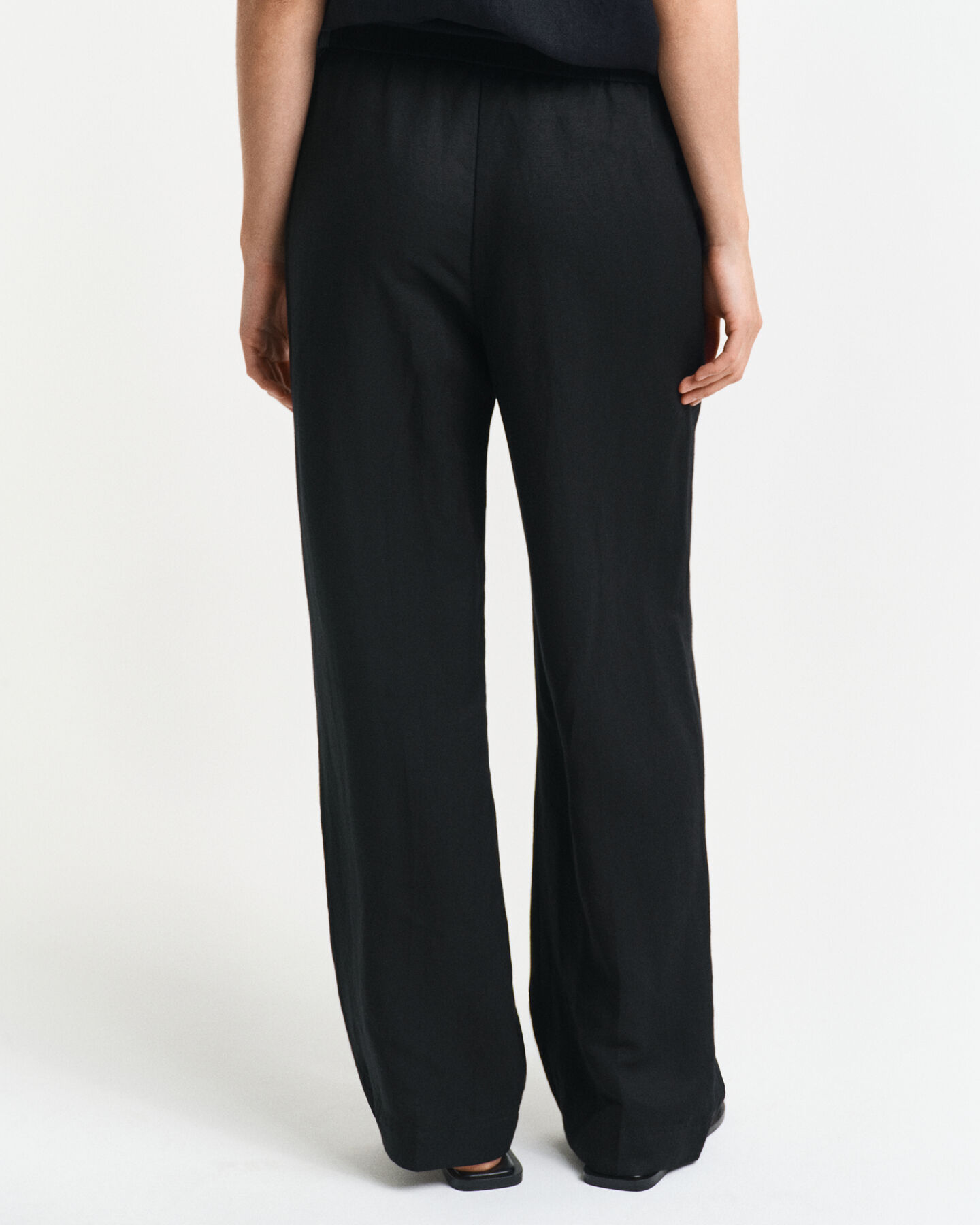Pantaloni Pull-on in misto lino relaxed fit