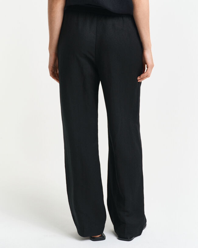Pantaloni Pull-on in misto lino relaxed fit