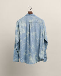 Camicia candeggiata Wrangler x GANT in lana e cotone con vestibilit&agrave; rilassata