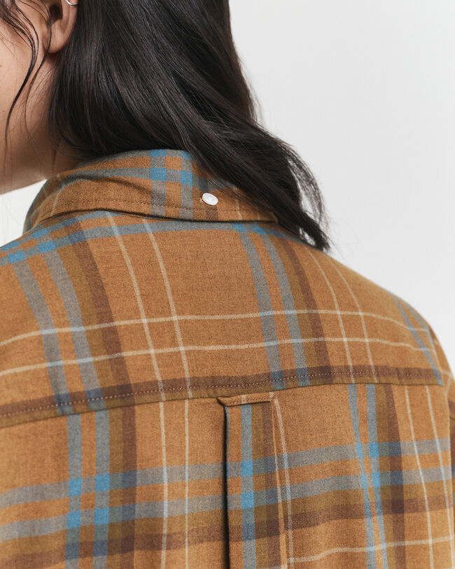 Camicia a quadri oversize