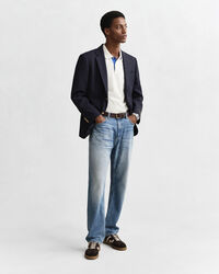 Polo in piqué a contrasto