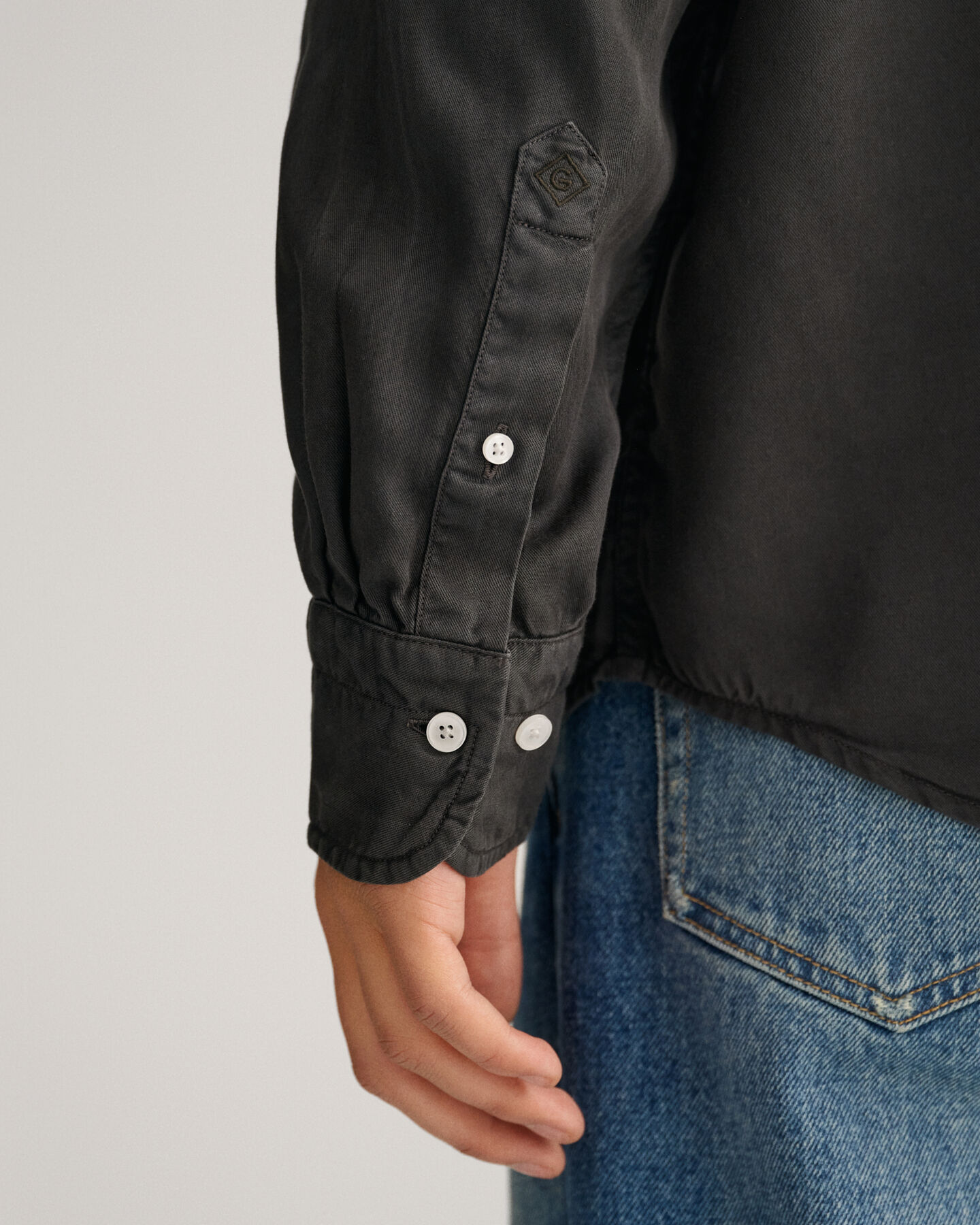 Camicia in lyocell tinta in capo relaxed fit