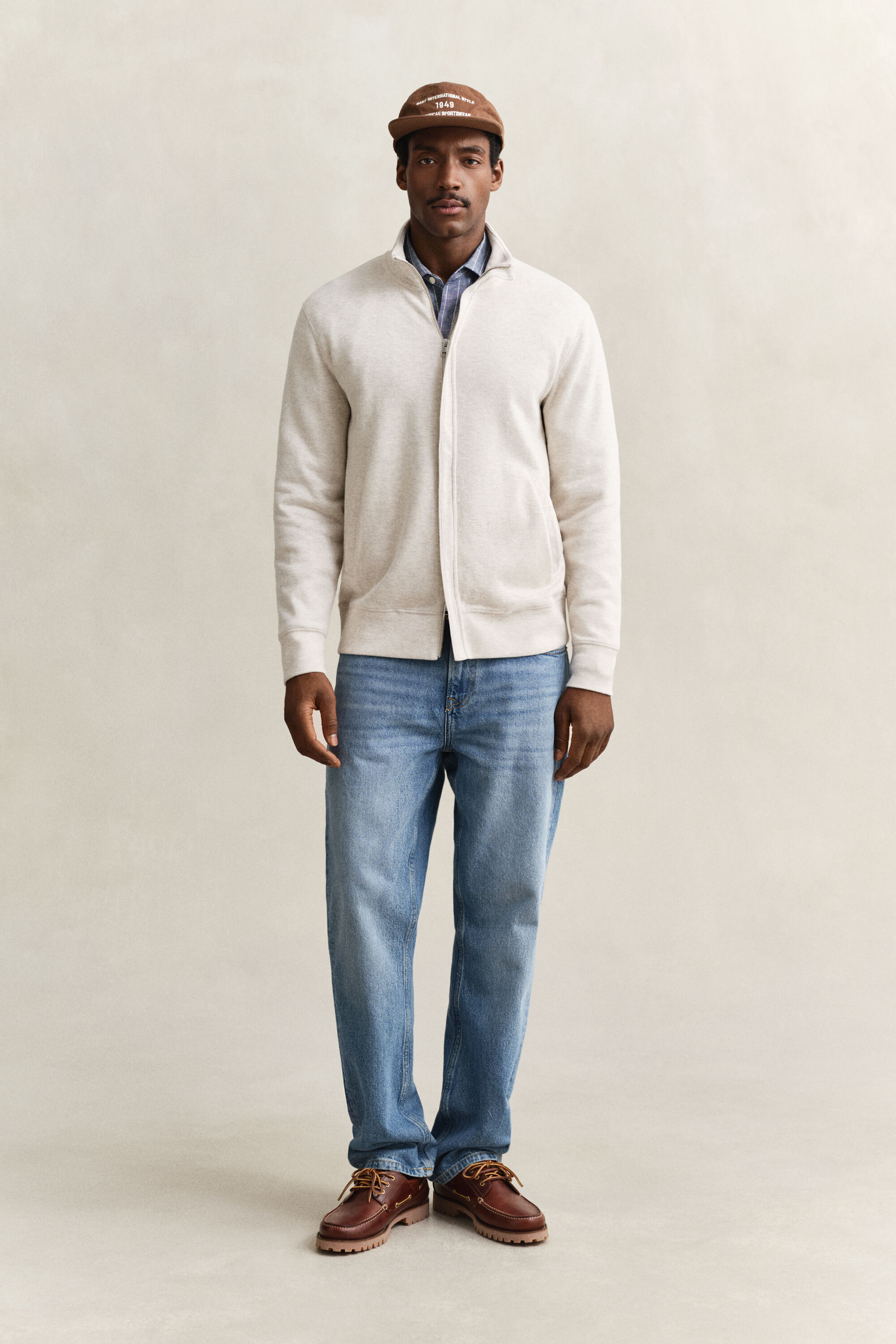 Felpa Sacker Rib con zip