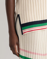 Gilet a coste e righe