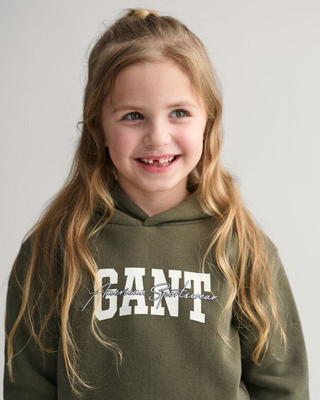 Felpa con cappuccio Arch Script GANT Kids