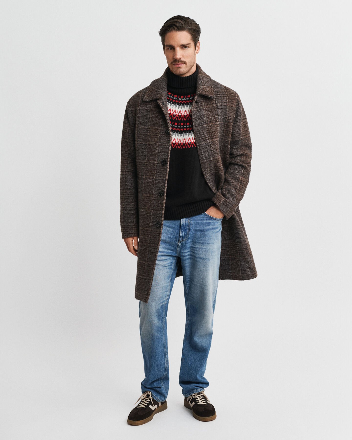 Maglia a collo alto Fair Isle