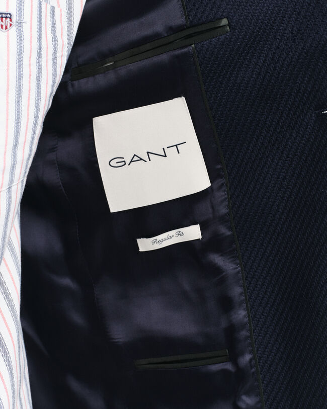 Blazer Club misto lana e cotone slim fit