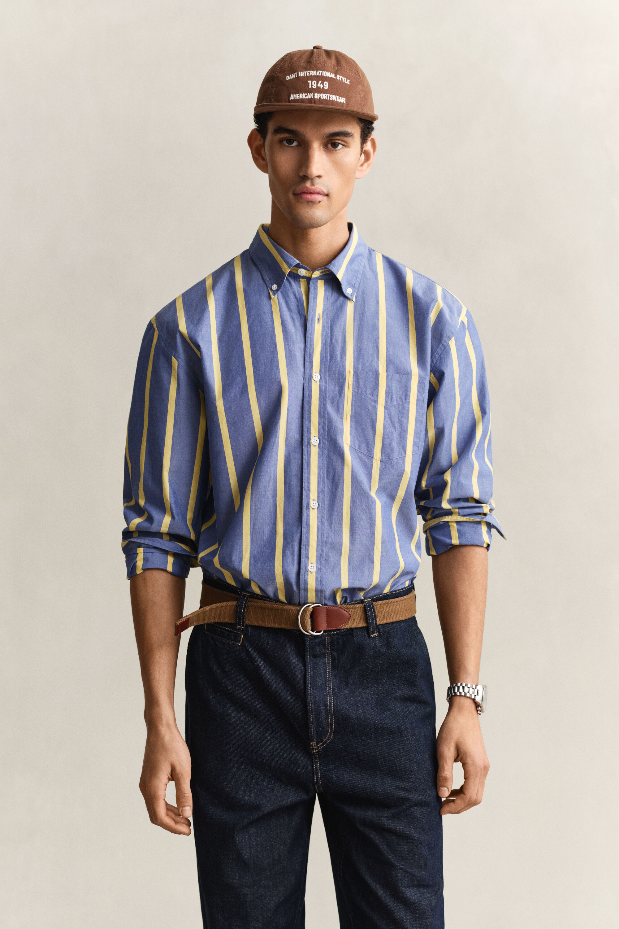 Camicia a righe Heritage in popeline