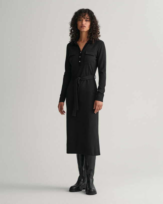 Abito stile polo in jersey slim fit