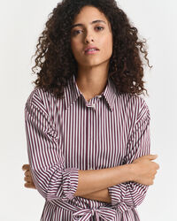 Abito chemisier classico in popeline con cintura