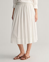 Gonna pull-on a righe Seersucker