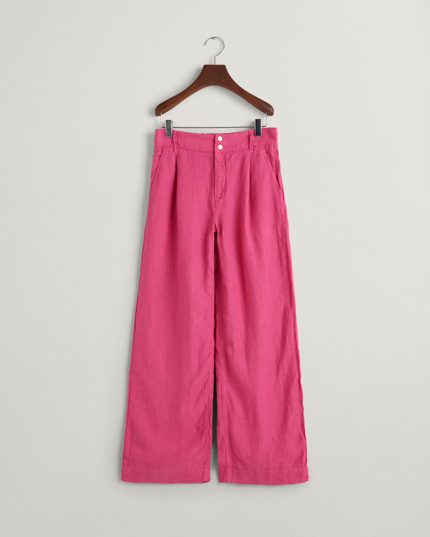 Pantaloni in lino plissettata a gamba larga Teen Girls