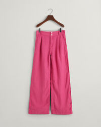 Pantaloni in lino plissettata a gamba larga Teen Girls