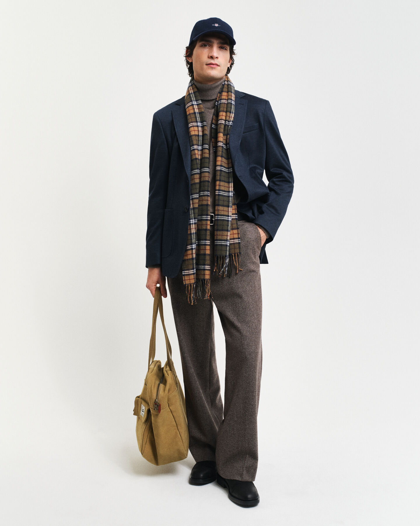 Pantaloni in jersey Two-Toned in twill