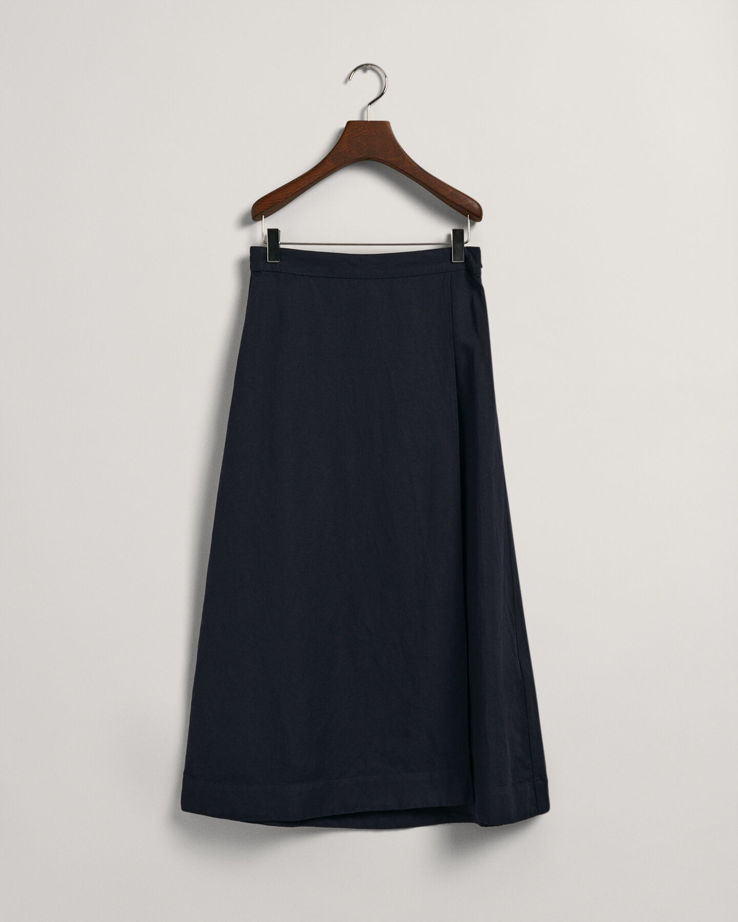 Gonna midi in lino-viscosa