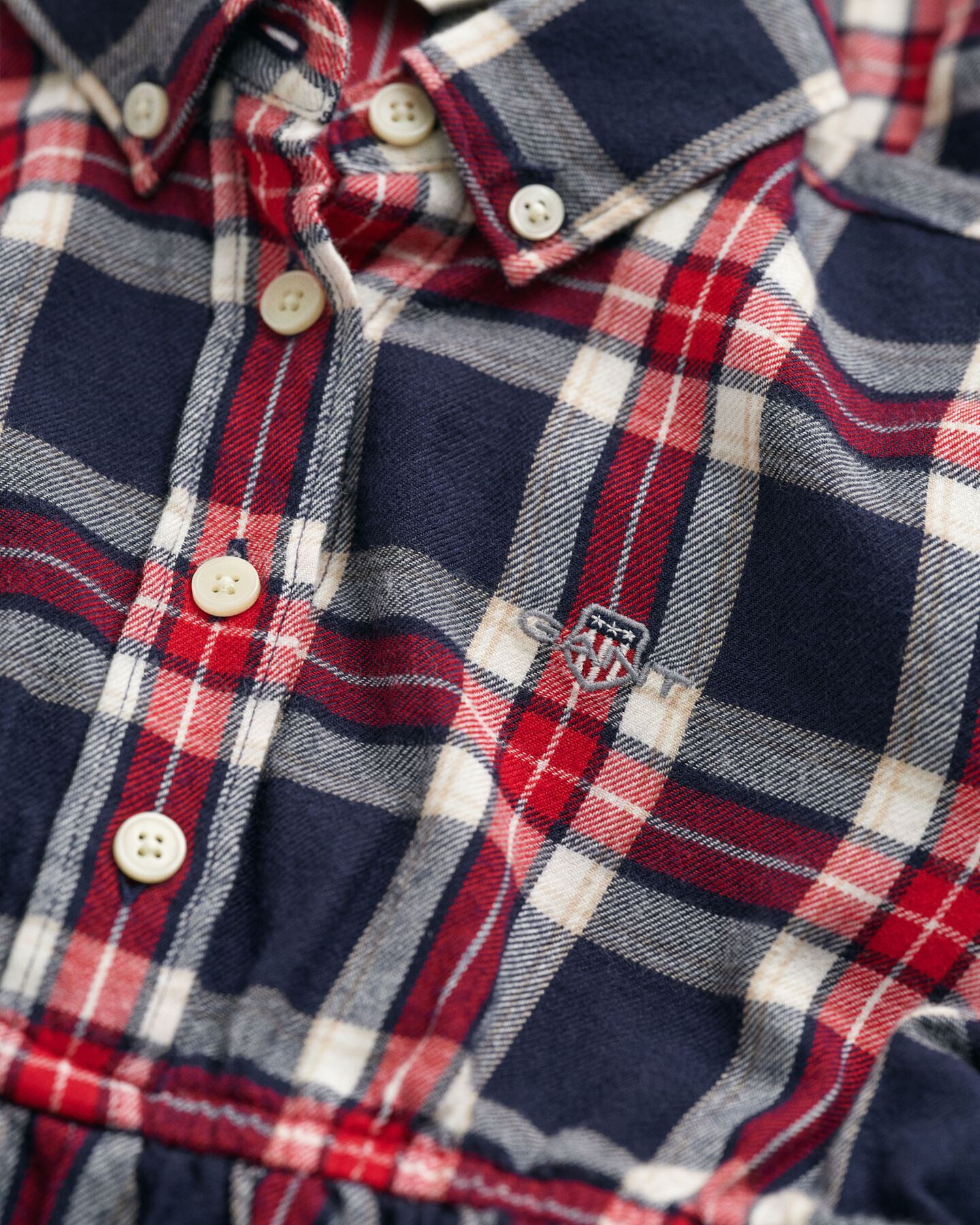 Abito chemisier in flanella a quadri Girls