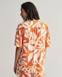 Camicia a maniche corte Palm Print relaxed fit