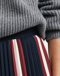 Gonna a righe plissettata