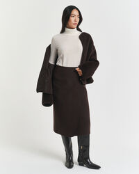 Maglia a collo alto in finissima lana merino