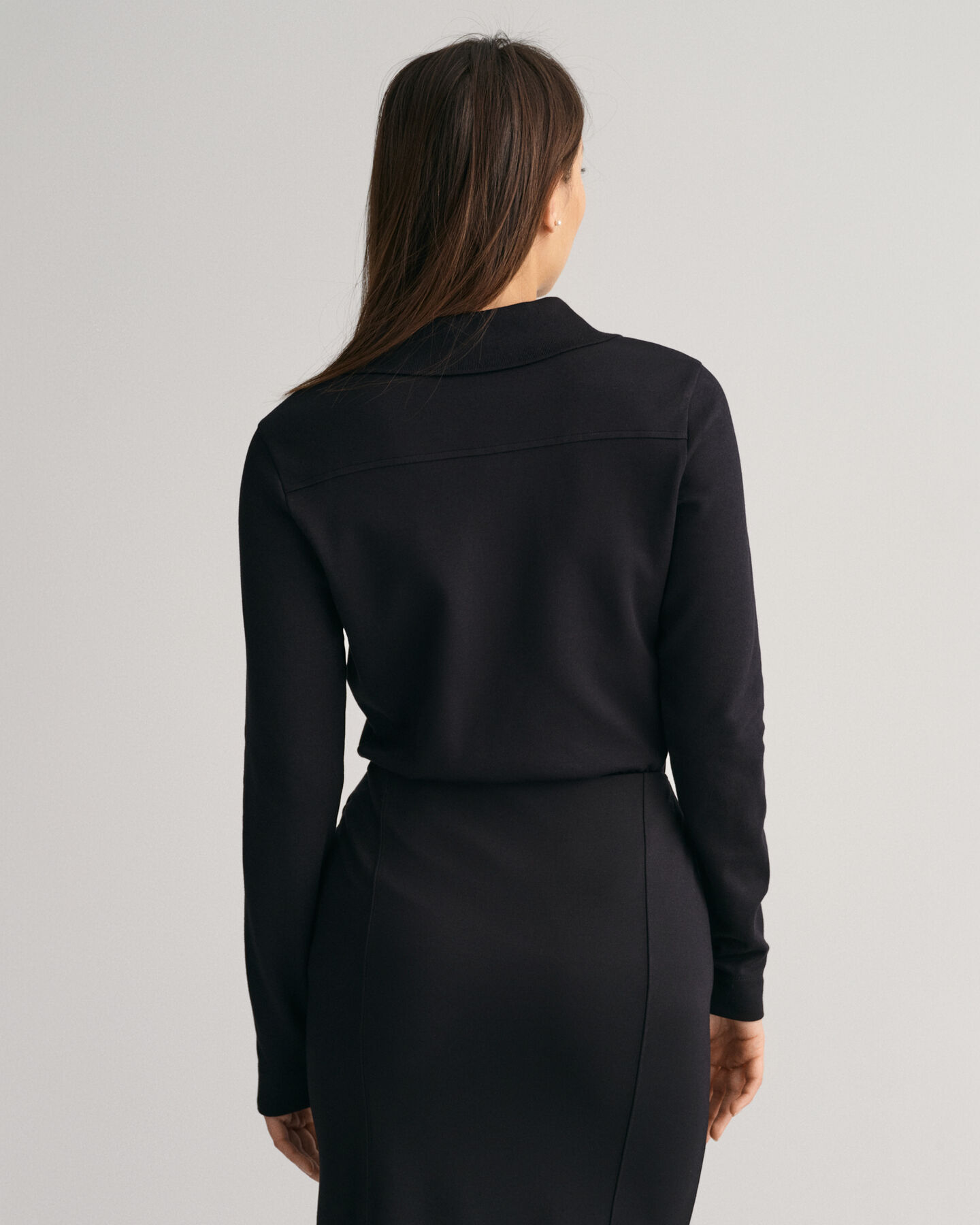 Camicia stile polo in jersey slim fit