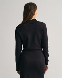 Camicia stile polo in jersey slim fit