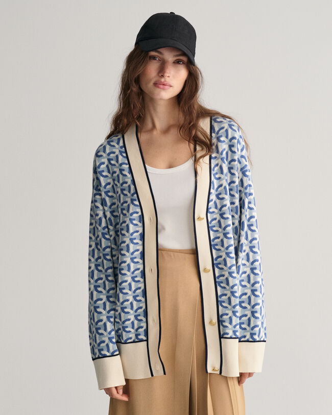 Cardigan in maglia jacquard G