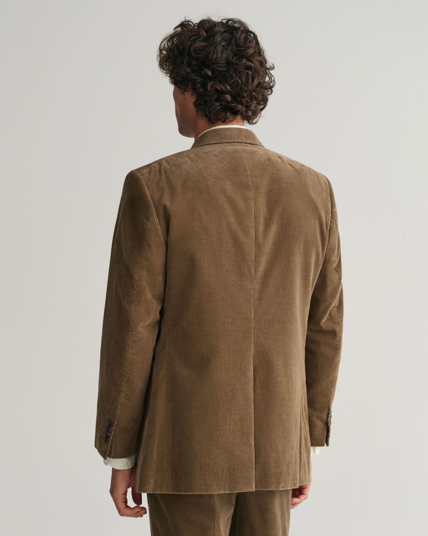 Blazer doppiopetto da abito in velluto a coste