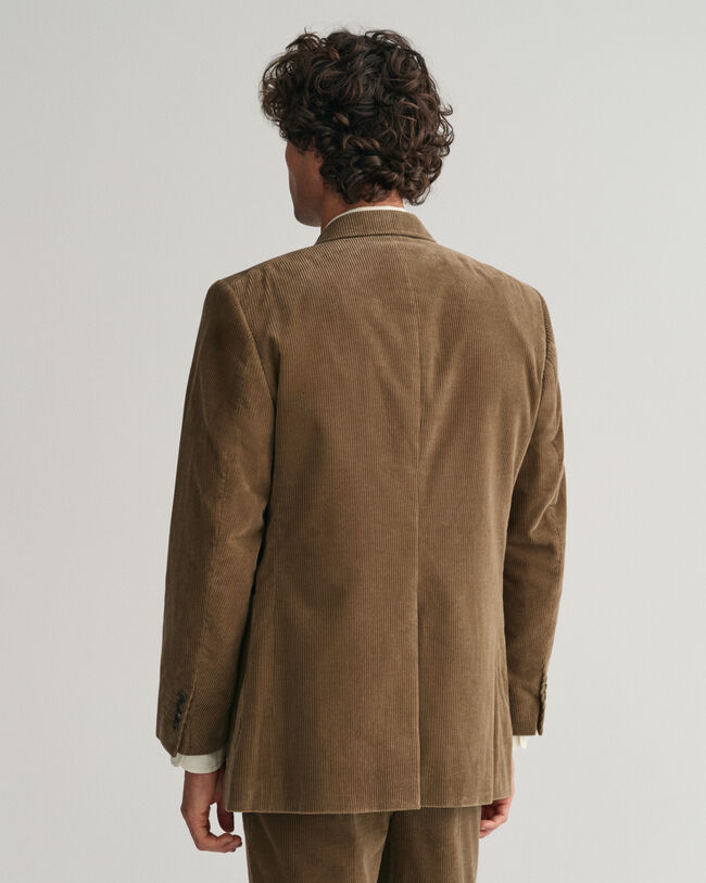 Blazer doppiopetto da abito in velluto a coste