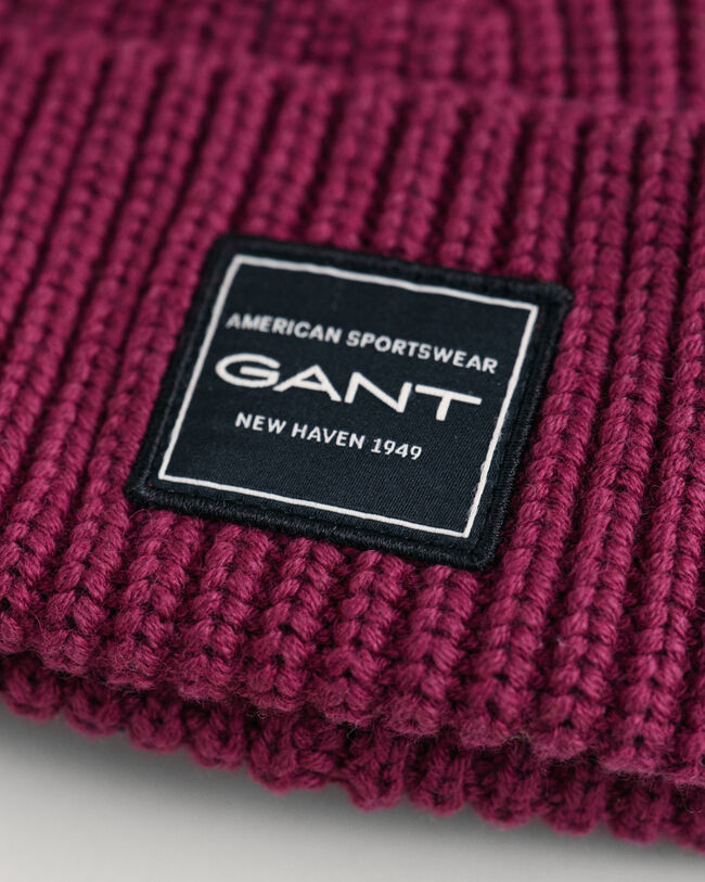 Berretto in cotone a coste