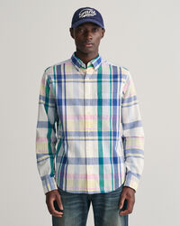 Camicia seersucker madras regular fit