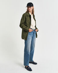 Camicia di lino a righe regular fit