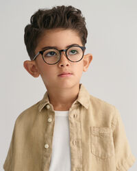 Camicia a maniche corte in lino kids