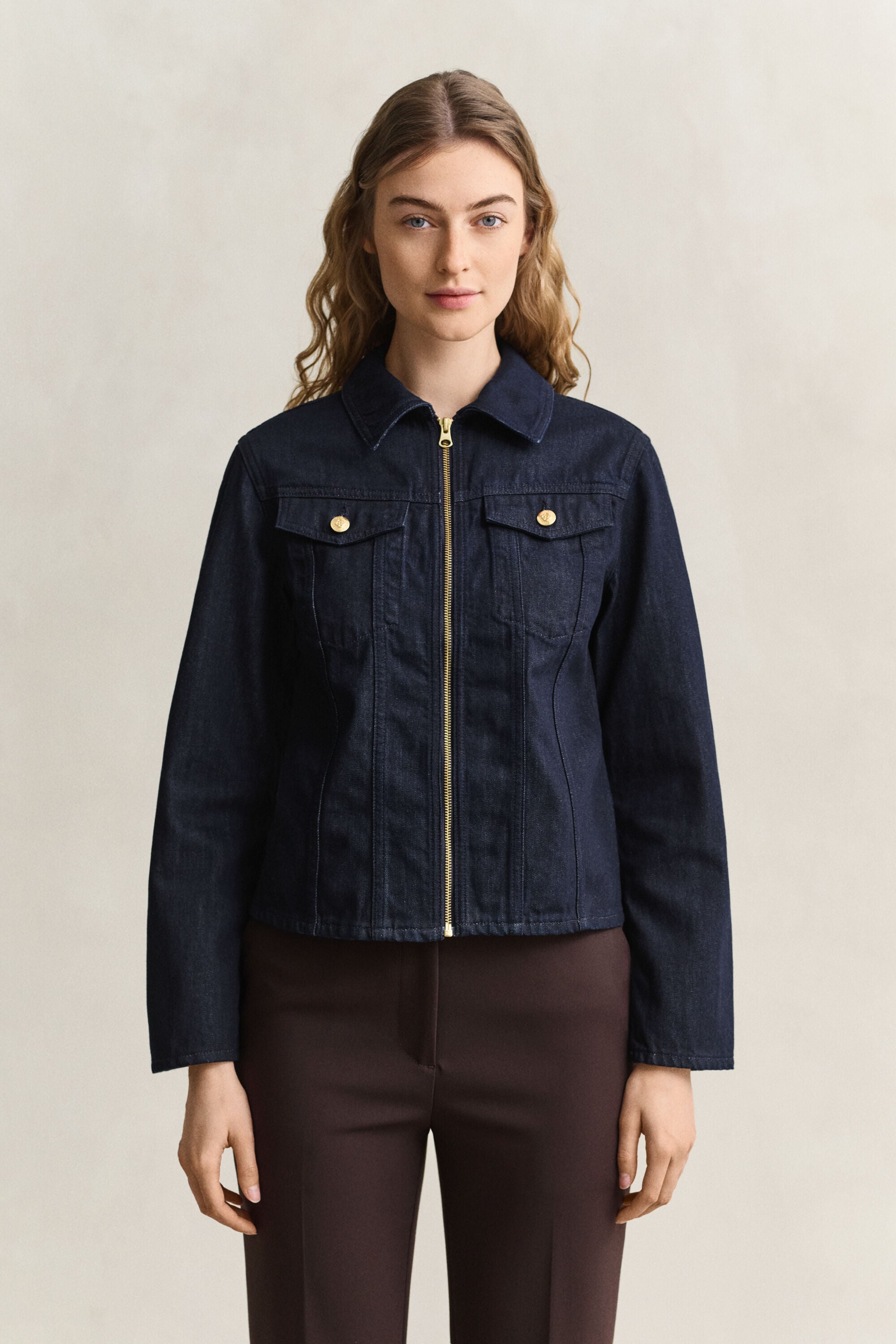 Giacca aderente in denim