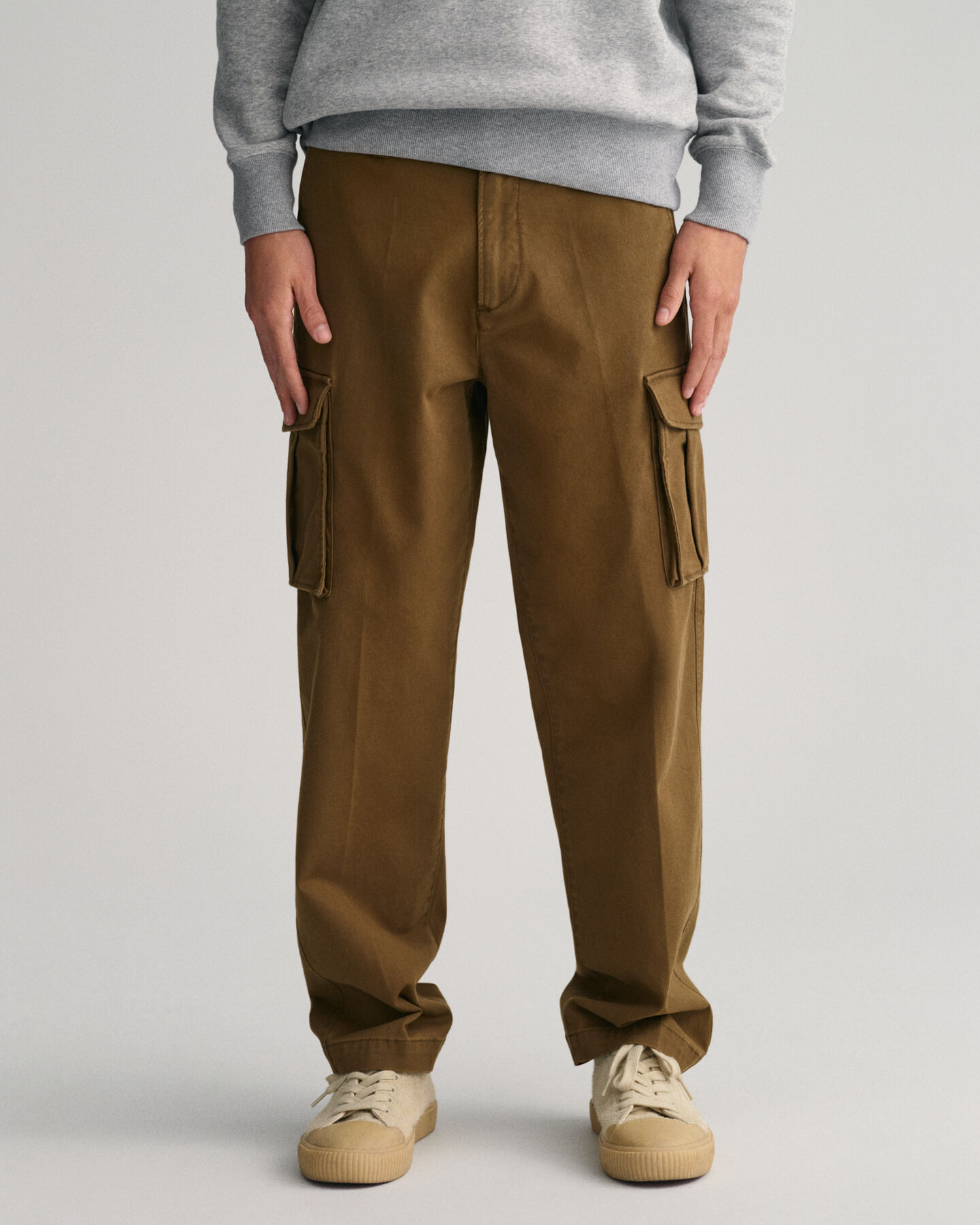 Pantaloni cargo in twill