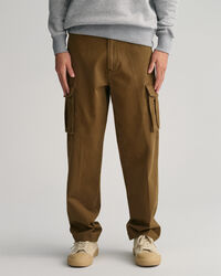 Pantaloni cargo in twill