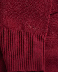 Maglia con colletto dritto in finissima lana d’agnello