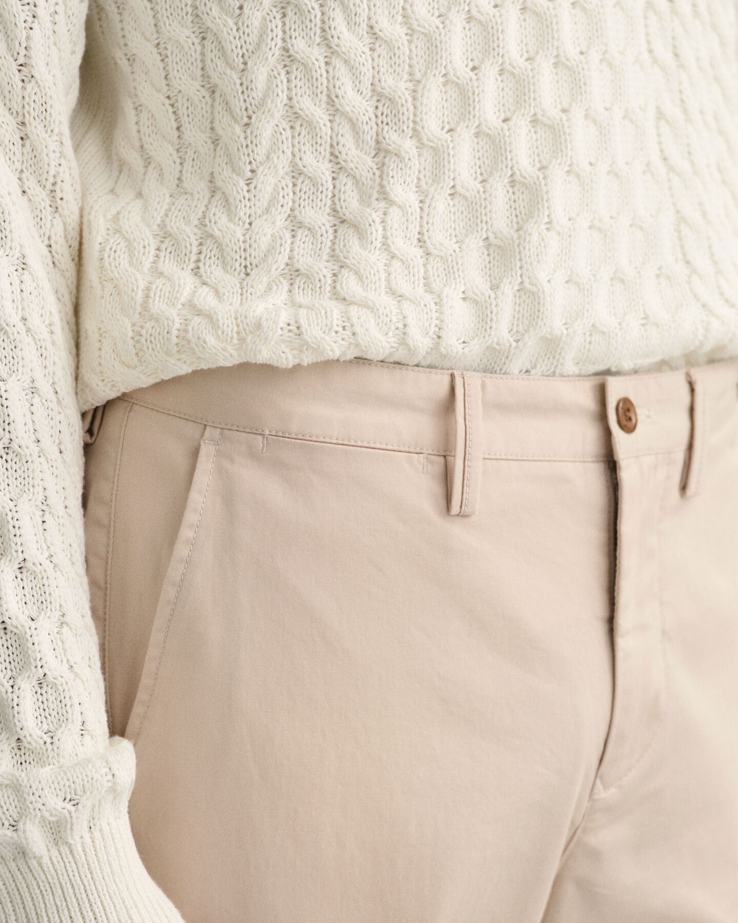 Pantaloni chino Allister in twill regular fit