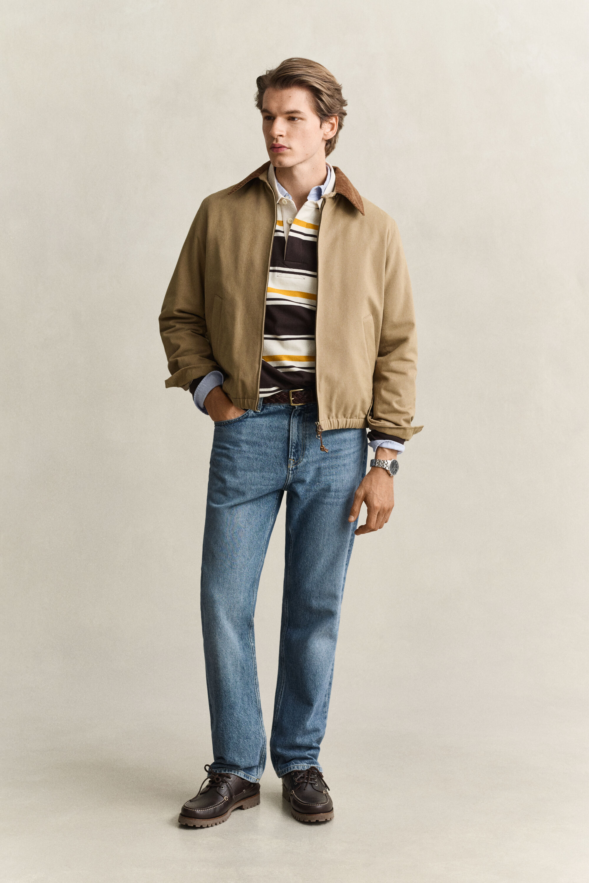 Giacca Harrington in moleskin