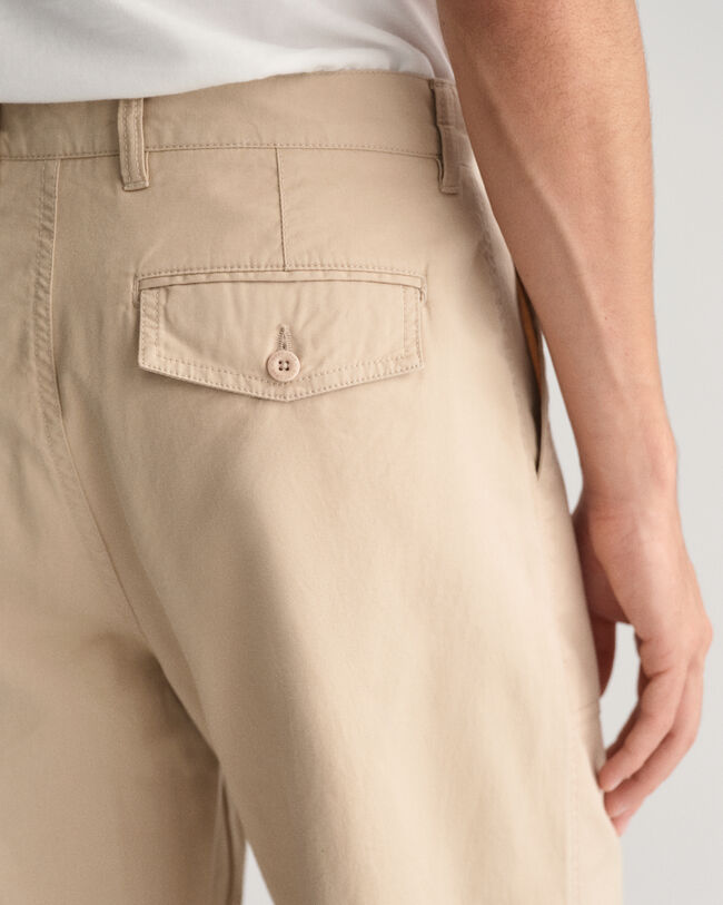 Chino in misto cotone-lino regular fit