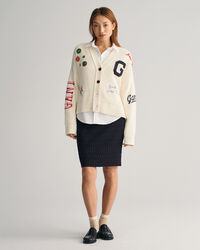 Gonna a maglia testurizzata