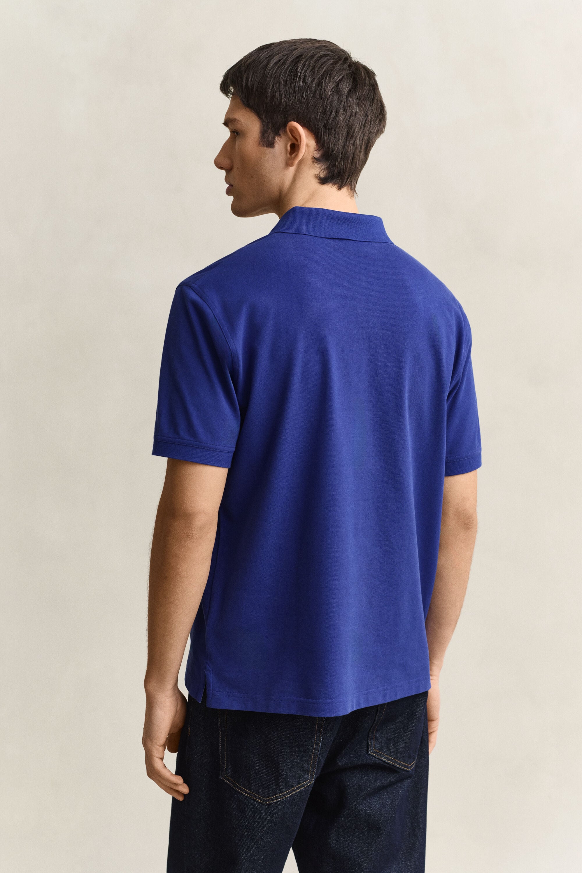 Polo in piqué a contrasto