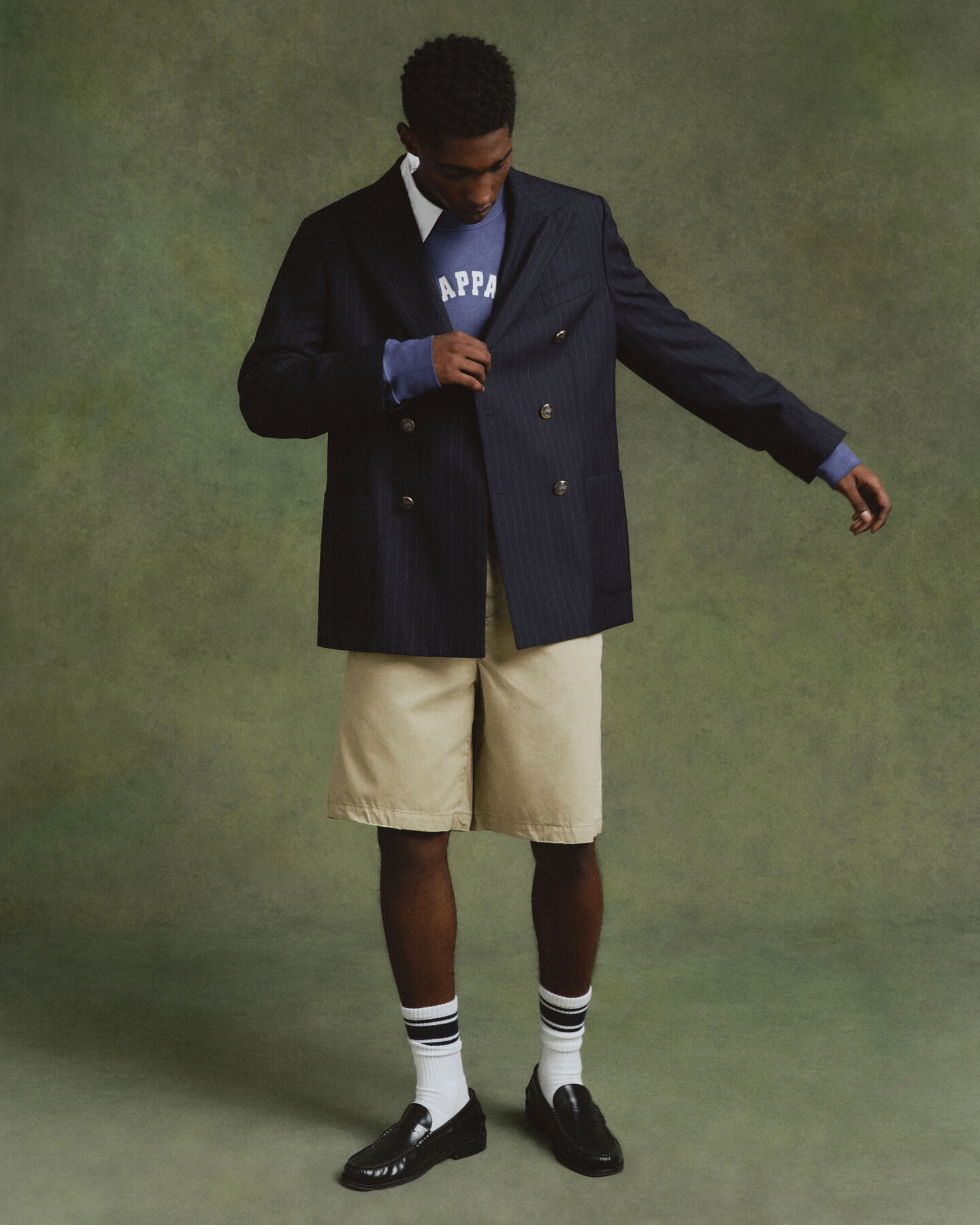 Pantaloncini chino in twill di cotone relaxed fit